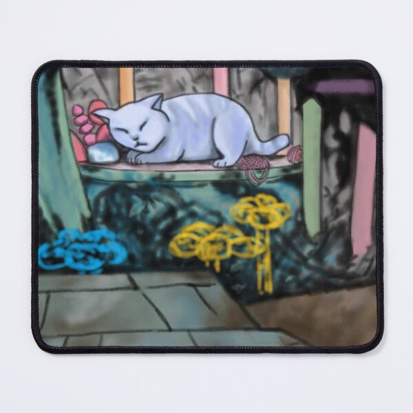 Item preview, Split fiction - Giant Sleeping Cat designed and sold by hannah dixon.