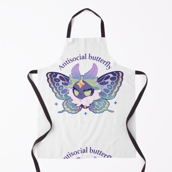 Item preview, Antisocial butterfly moth designed and sold by MendaciousMina.