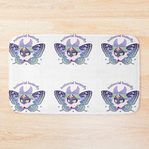 Item preview, Antisocial butterfly moth designed and sold by MendaciousMina.