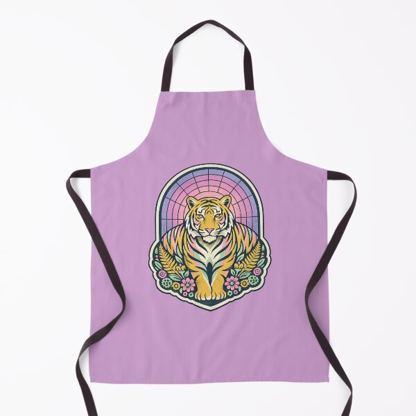 Item preview, Retro Tiger Floral Badge Vintage Boho Wildlife Sticker Art designed and sold by VibeMax.
