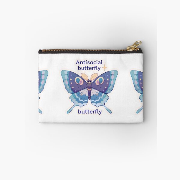 Item preview, Antisocial butterfly moth designed and sold by MendaciousMina.