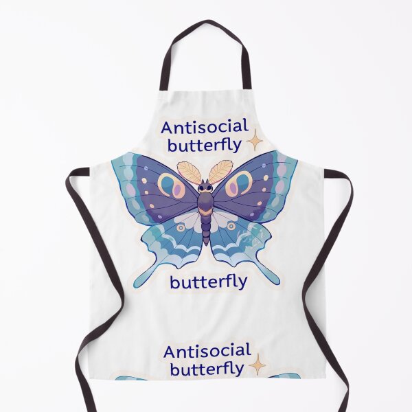Item preview, Antisocial butterfly moth designed and sold by MendaciousMina.