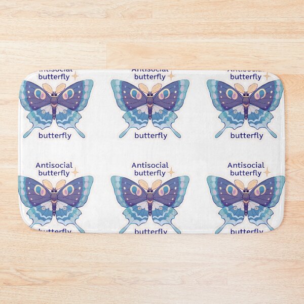 Item preview, Antisocial butterfly moth designed and sold by MendaciousMina.