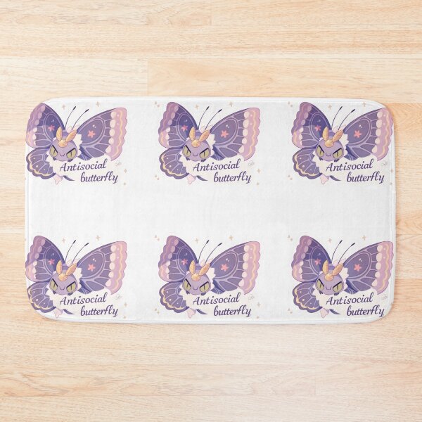 Item preview, Antisocial butterfly moth designed and sold by MendaciousMina.