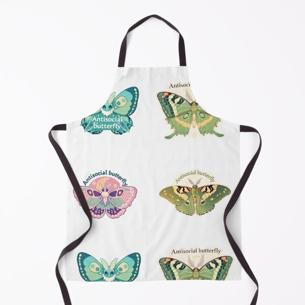 Item preview, Mini Antisocial butterfly moths sticker pack designed and sold by MendaciousMina.