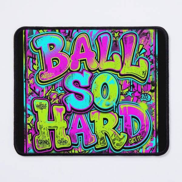 Item preview, Ball So Hard Maximalist Distorted Typography Graphic designed and sold by ryanguas.