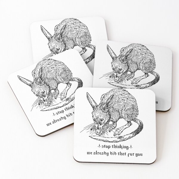 Item preview, Hivemind Rodent Stop Thinking Vintage Lineart  designed and sold by mooncakekaro.