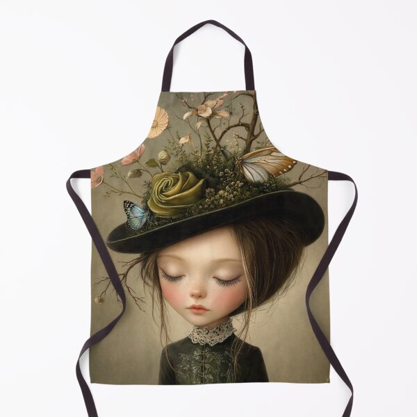 Item preview, The Girl Who Carried a Garden. Pop Surrealism Portrait inspired by Mark Ryden. Lowbrow art.. designed and sold by Piagor.