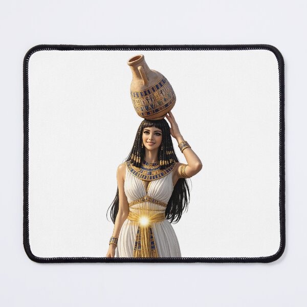 Item preview, Ancient Egyptian Queen Sun Aura – Kemetic Goddess Nile Woman Art, Afrocentric Egypt Design, Pharaoh Aesthetic Illustration designed and sold by TuyaArts.