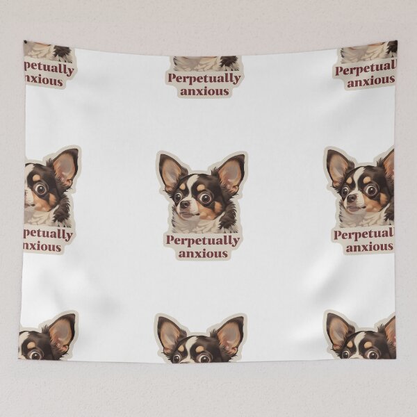 Item preview, Perpetually anxious chihuahua designed and sold by MendaciousMina.