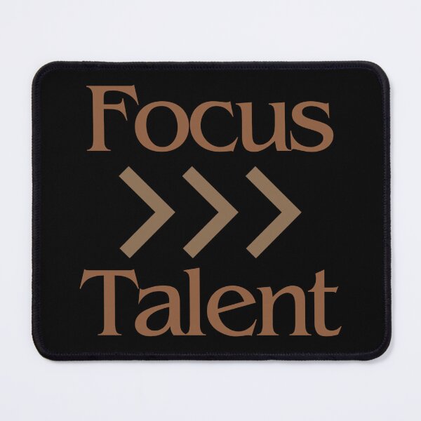 Item preview, Focus Talent Typography Design | Discipline Mindset Motivational Quote Aesthetic designed and sold by Qosz Collective.