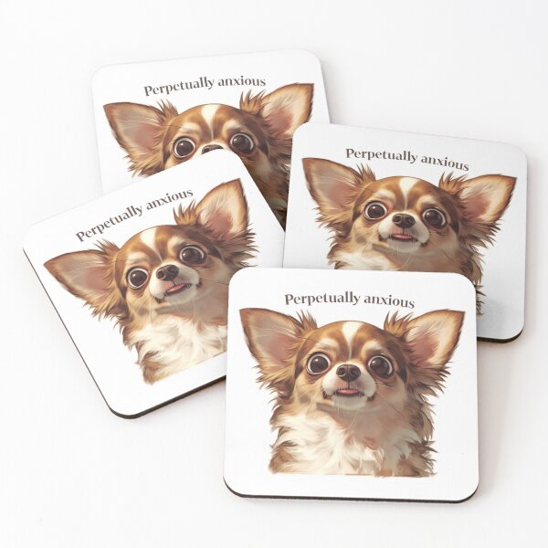 Item preview, Perpetually anxious chihuahua designed and sold by MendaciousMina.