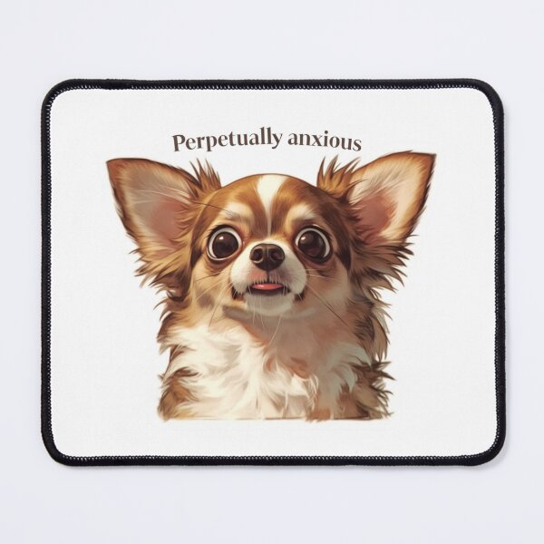 Item preview, Perpetually anxious chihuahua designed and sold by MendaciousMina.