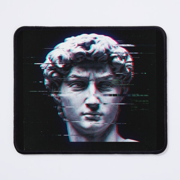 Item preview, System Glitch RGB Split Cyberpunk Marble Statue designed and sold by ryanguas.