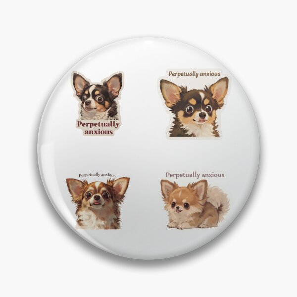 Item preview, Mini Perpetually anxious chihuahuas sticker pack designed and sold by MendaciousMina.