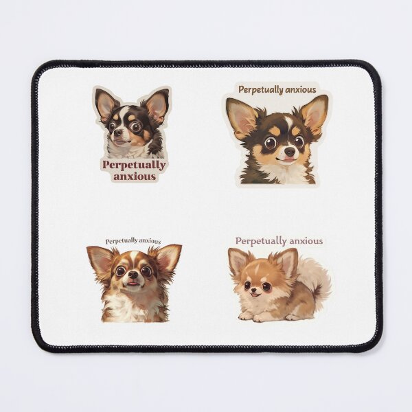 Item preview, Mini Perpetually anxious chihuahuas sticker pack designed and sold by MendaciousMina.