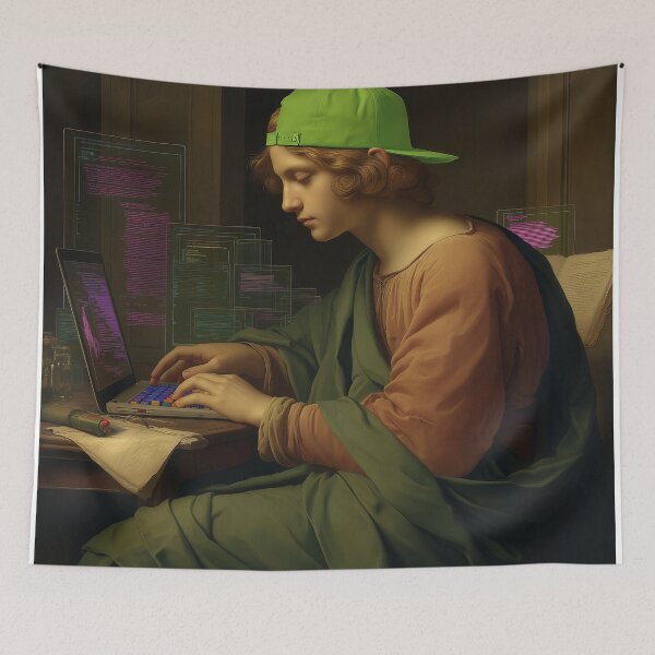 Item preview, The Coder of Two Eras designed and sold by oanaunciuleanu.