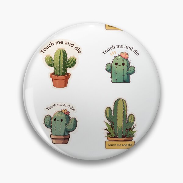 Item preview, Mini Touch me and die cacti sticker pack designed and sold by MendaciousMina.