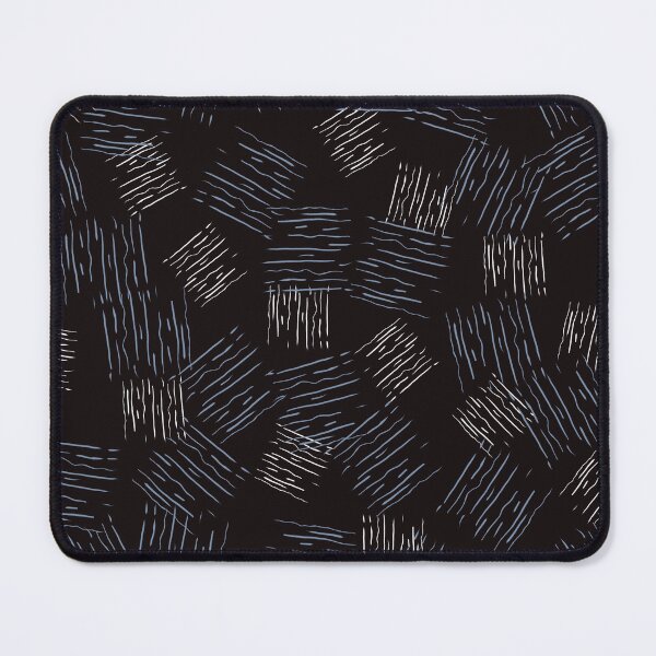 Item preview, Fashion trend pattern in line form, dark, elegant in black, blue, and white accents. designed and sold by Susanna Schorr.