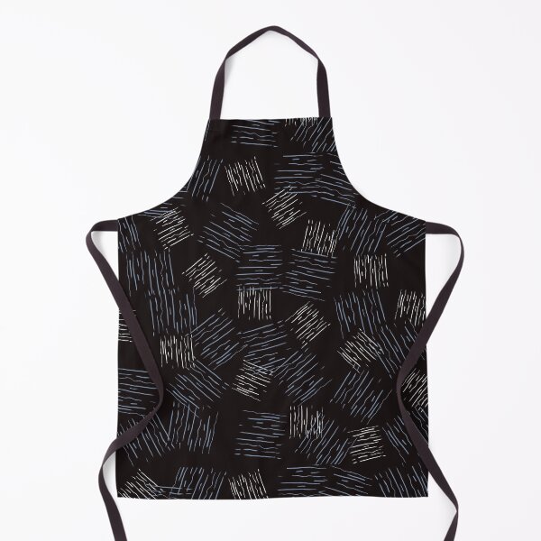 Item preview, Fashion trend pattern in line form, dark, elegant in black, blue, and white accents. designed and sold by Susanna Schorr.