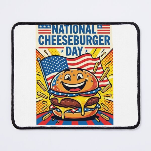 Item preview, National Cheeseburger Day T-Shirts ver3 | Happy Cheeseburger Day | Burger Lover Fast Food Cheese Tee designed and sold by CosmicNook1.
