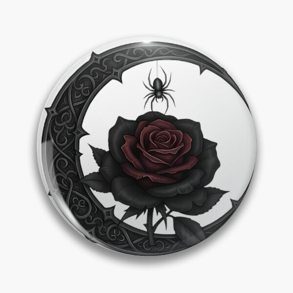 Item preview, Gothic Spider Rose Crest designed and sold by IllumeInk.