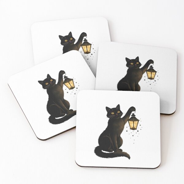 Item preview, Witchy Black Cat Lantern designed and sold by IllumeInk.