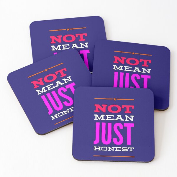 Item preview, "Not Mean Just Honest" direct phrase sarcastic humor strong personality original gift designed and sold by AstronautMerch.