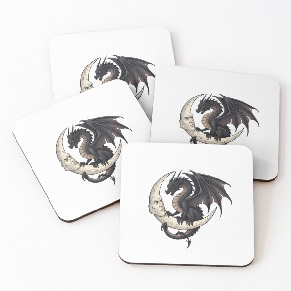 Item preview, Gothic Dragon Moon Crest designed and sold by IllumeInk.