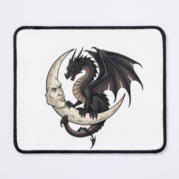 Item preview, Gothic Dragon Moon Crest designed and sold by IllumeInk.
