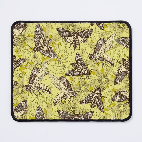 Item preview, Death's-head hawkmoth chartreuse designed and sold by scrummy.