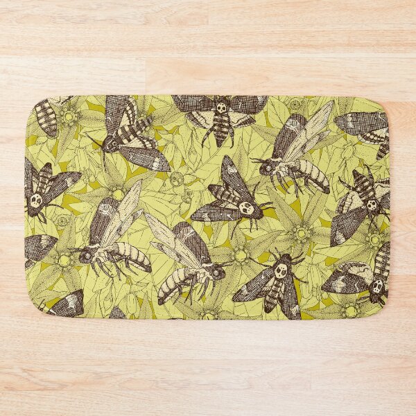 Item preview, Death's-head hawkmoth chartreuse designed and sold by scrummy.