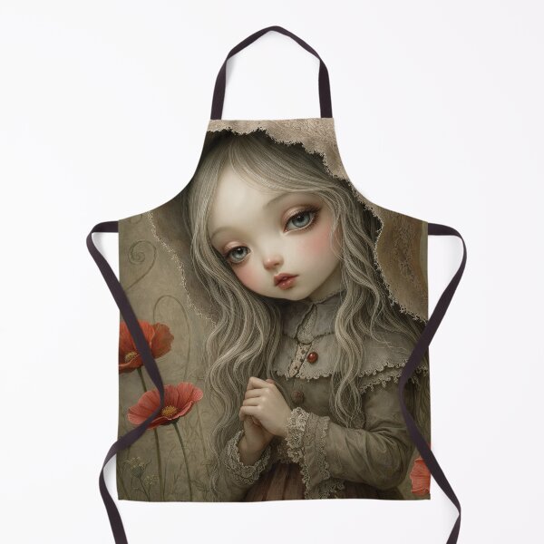 Item preview, Where Poppies Remember. Pop Surrealism Portrait inspired by Mark Ryden. Lowbrow art.. designed and sold by Piagor.