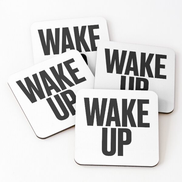 Item preview, WAKE UP Bold Minimalist Statement Typography Graphic designed and sold by ryanguas.