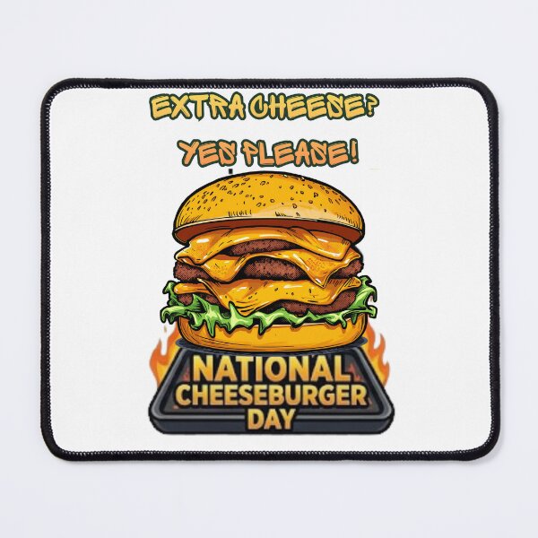 Item preview, National Cheeseburger Day T-Shirts ver9 | Happy Cheeseburger Day | Burger Lover Fast Food Cheese Tee designed and sold by CosmicNook1.