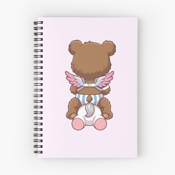 Item preview, 05 Cute Chibi Bear Kawaii  Unicorn   Rainbow Leather BDSM (back)  designed and sold by KUMAINK.