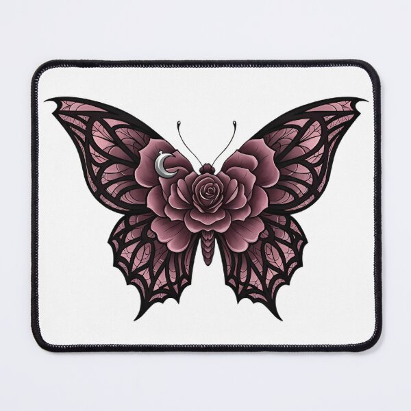 Item preview, Gothic Butterfly Night Rose designed and sold by IllumeInk.