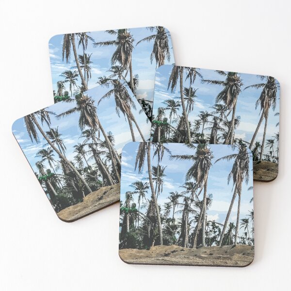 Item preview, Tall Tropical Palm Trees Under Bright Sky designed and sold by Arturo Daniel Garcia Palomo.