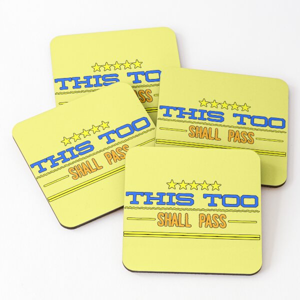 Item preview, “This Too Shall Pass” motivational phrase, self-improvement, mental calm, inspirational gift designed and sold by AstronautMerch.