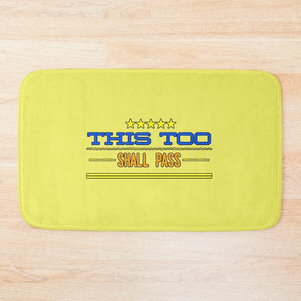 Item preview, “This Too Shall Pass” motivational phrase, self-improvement, mental calm, inspirational gift designed and sold by AstronautMerch.