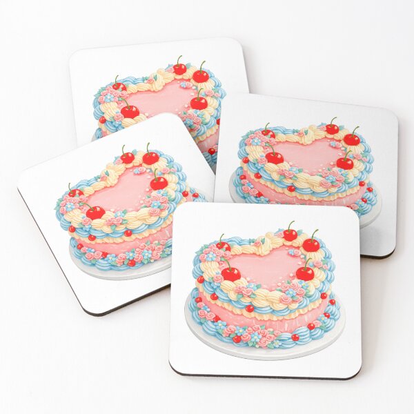 Item preview, Vintage Retro Cherry Buttercream Cake  designed and sold by scicilysimonee.