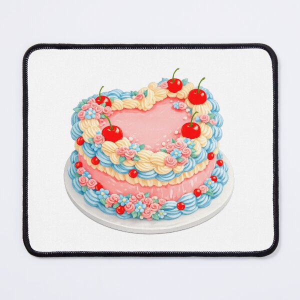 Item preview, Vintage Retro Cherry Buttercream Cake  designed and sold by scicilysimonee.