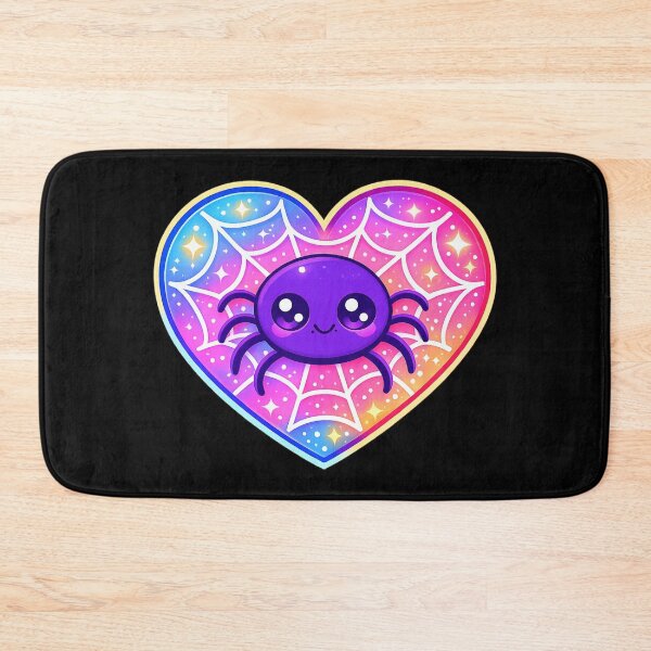 Item preview, Kawaii Spider with Rainbow Heart Web designed and sold by Questionable Taste.