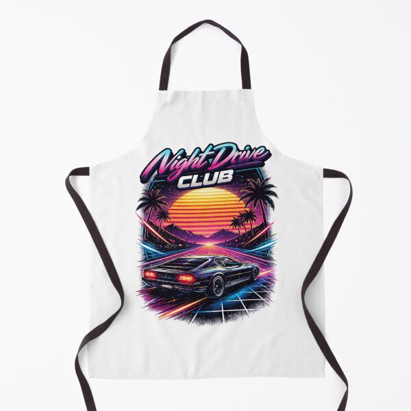 Item preview, Night Drive Club Retro 80s Synthwave Car Neon Sunset Vaporwave Aesthetic designed and sold by vibes-studio1.