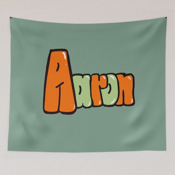 Item preview, Aaron name in orange Top 10 best personalized gifts boys and men  personalised Graffiti name Aaron designed and sold by Artonmytee.