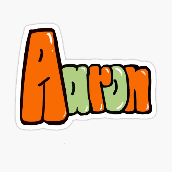 First Name Aaron Stickers for Sale | Redbubble