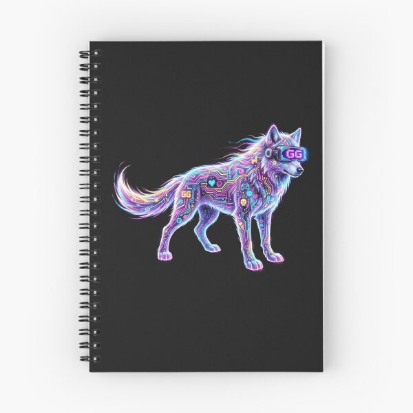 Item preview, Cyberpunk Neon Wolf - GG Gamer Aesthetic designed and sold by SlawOnly.