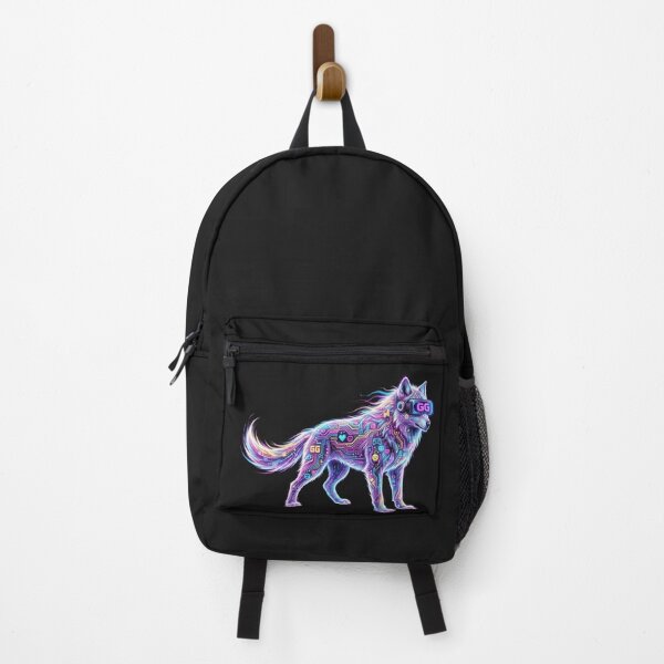 Item preview, Cyberpunk Neon Wolf - GG Gamer Aesthetic designed and sold by SlawOnly.