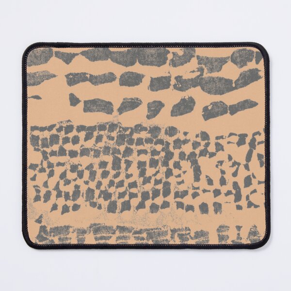 Item preview, Three Grains Textured Monoprint - Melon + Slate designed and sold by Irene Estelle.