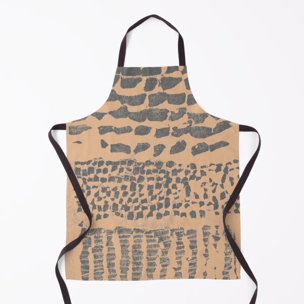 Item preview, Three Grains Textured Monoprint - Melon + Slate designed and sold by Irene Estelle.